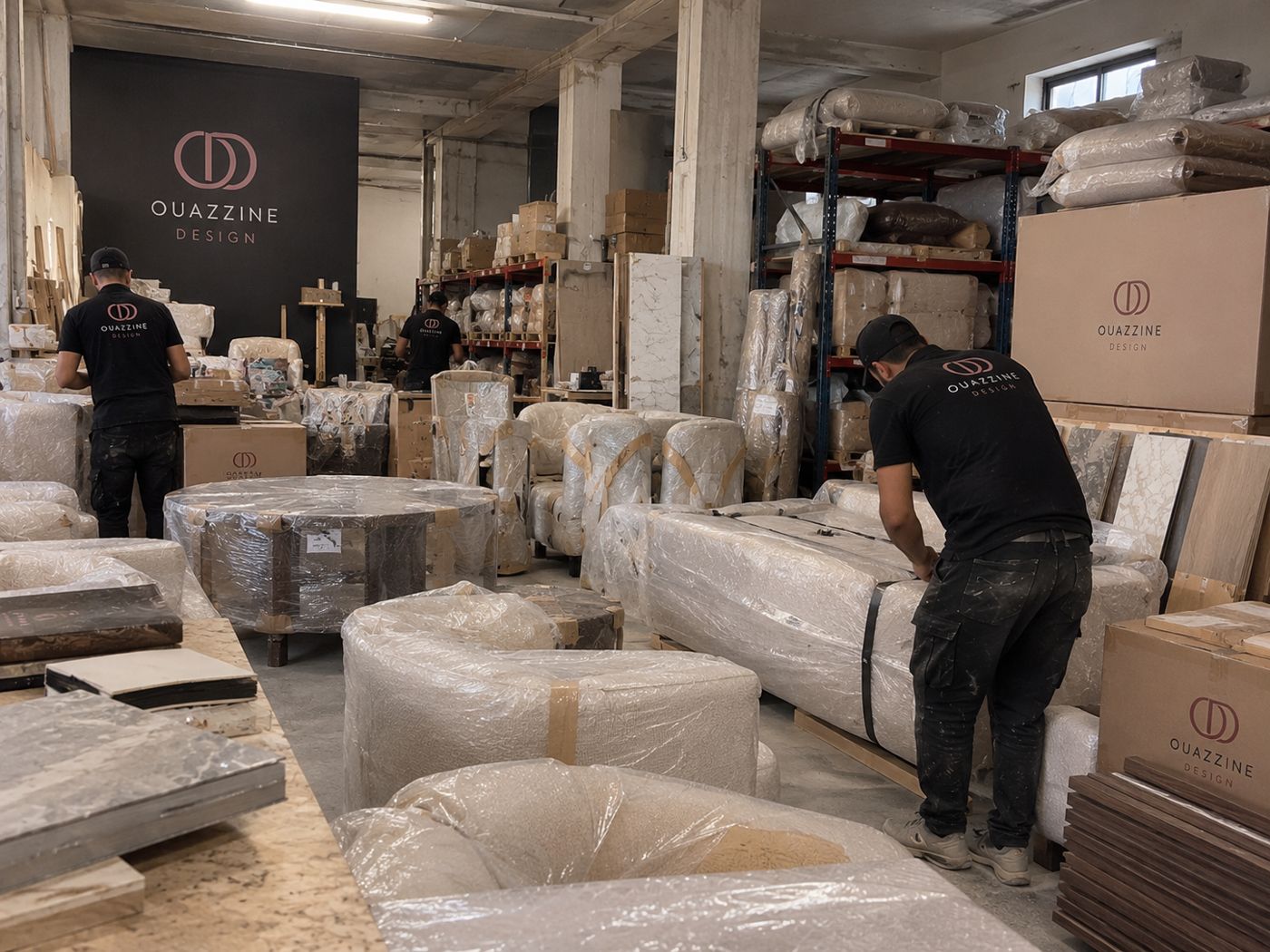 Atelier et stock de mobilier