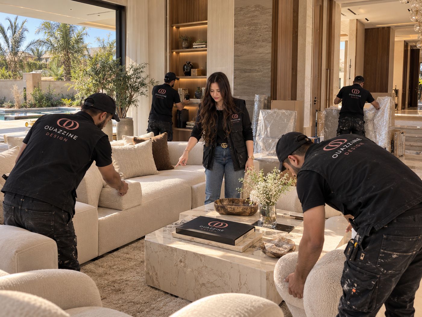 Mise en place du mobilier