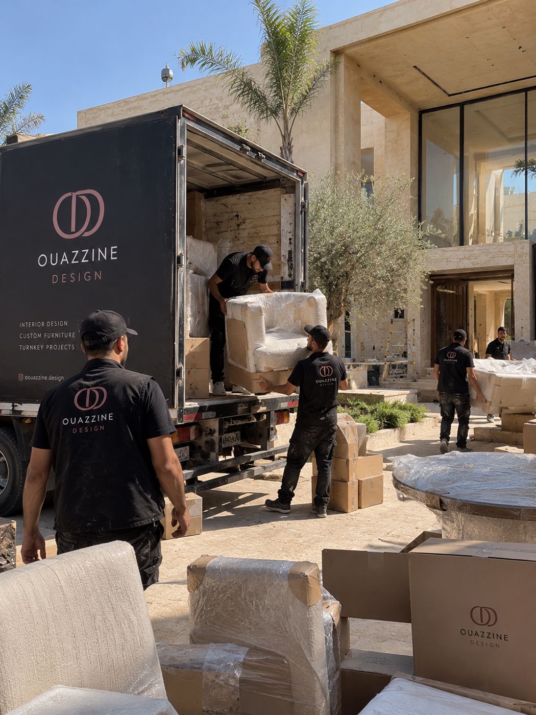 Livraison du mobilier